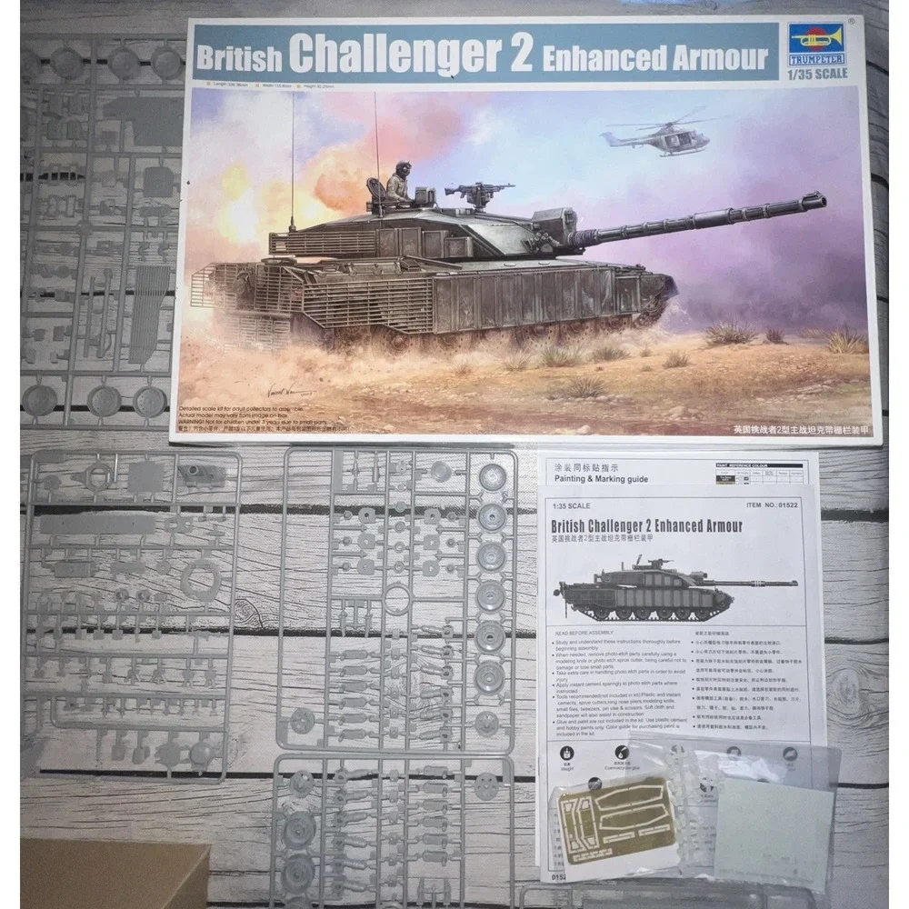 Trumpeter 01522 1/35 British Challenger 2 Enhanced Armour - New Open Box
